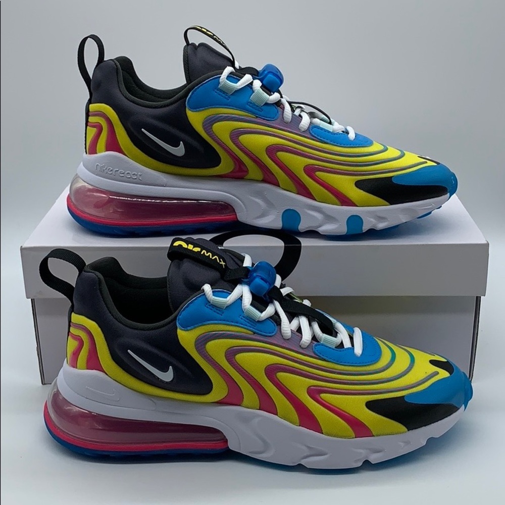 NIKE AIR MAX 270 REACT ENG laser blue/white-anthra - Picture 4 of 16